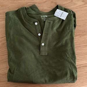 Men’s Large jcrew quarter button up